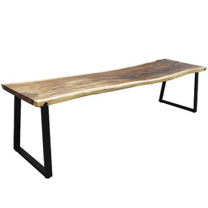 커스텀 통나무 철제다리 테이블